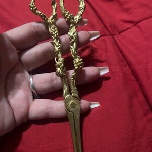 Gold Decorative Scissors grape Italy